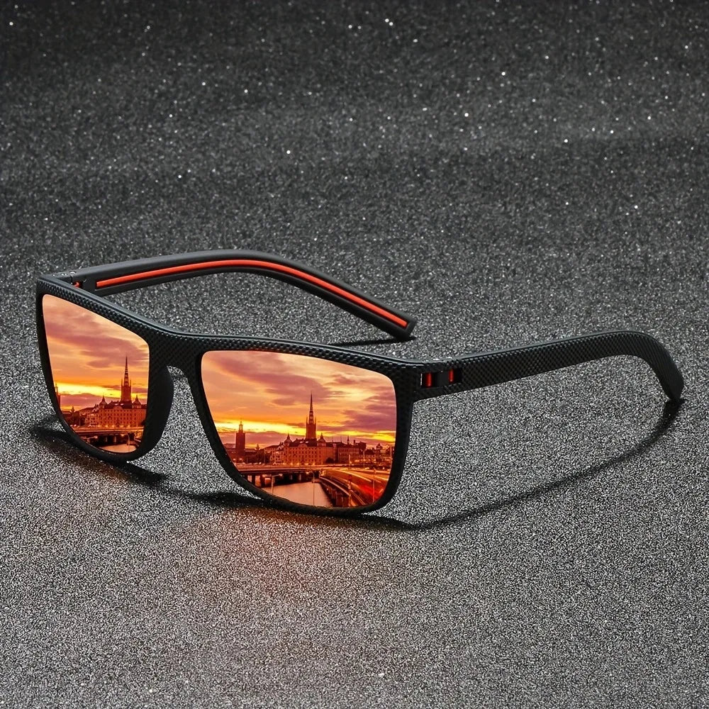 Fashion Vintage Square Polarized Sunglasses for Men & Women – Designer UV400 Driving & Fishing Eyewear