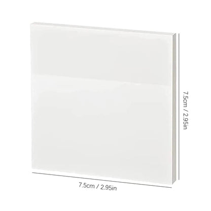 50 Sheets Transparent Sticky Notes – Waterproof Message & Signature Stickers for Notebooks