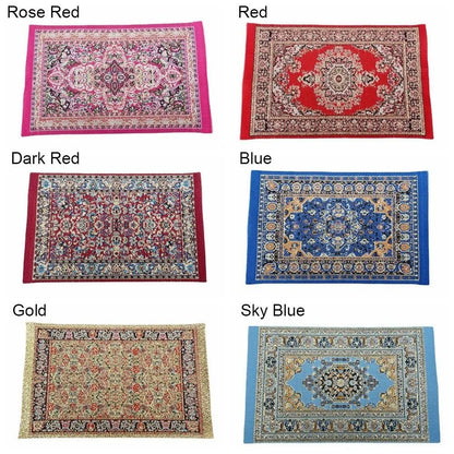 1:12 Scale Turkish Style Miniature Dollhouse Carpet – Floor Covering for Playing House & Doll Accessories