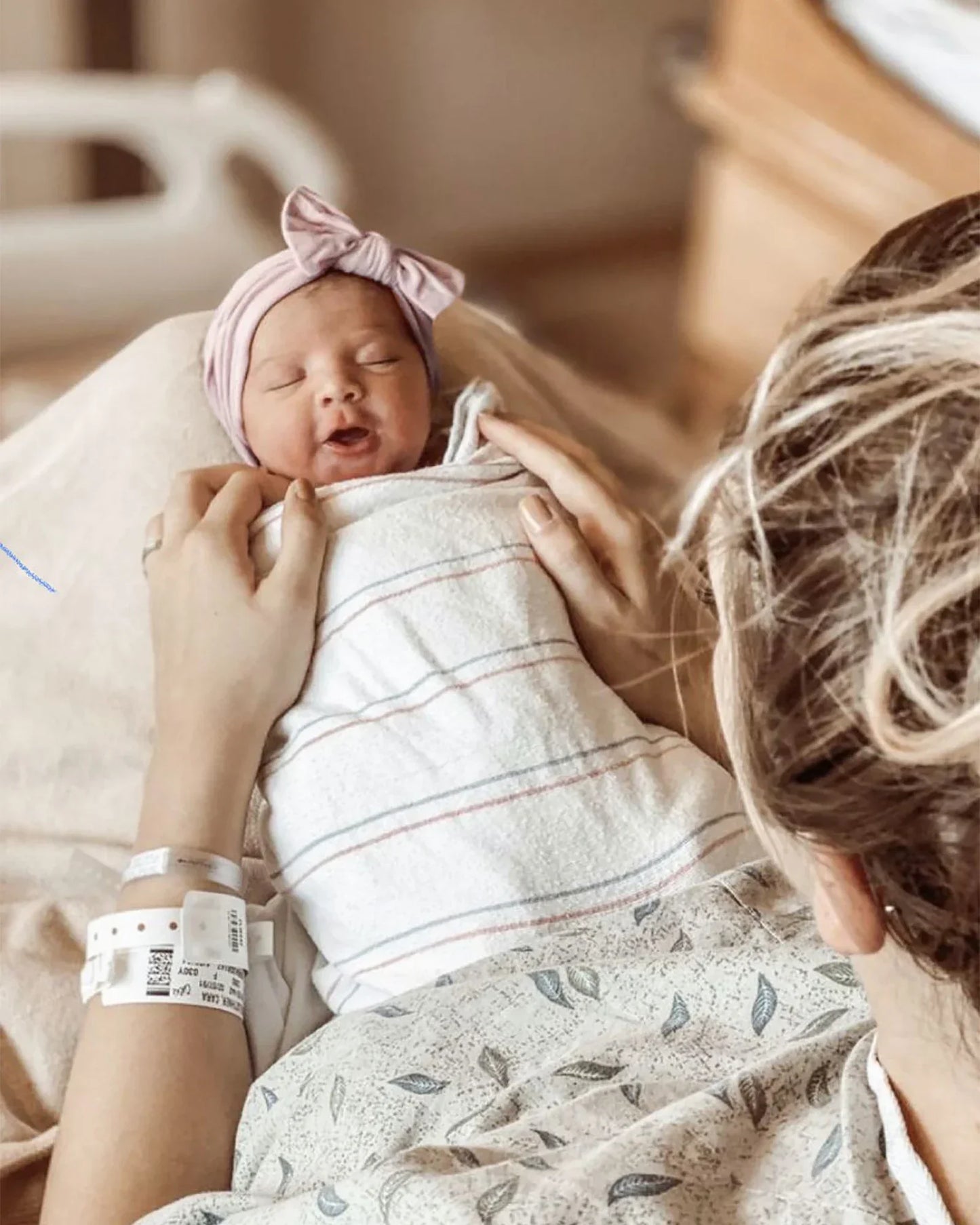 1Pc Baby Nylon Headscarf – Handmade Flower Headband for Newborn Girls, Toddler Elastic Hair Turban