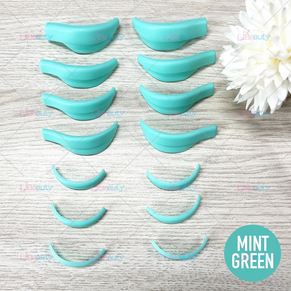 Libeauty 7 Paris Reusable Lash Lift Shield Pads – Silicone Eyelash Curler & Curling Iron Accessories, Makeup Tool