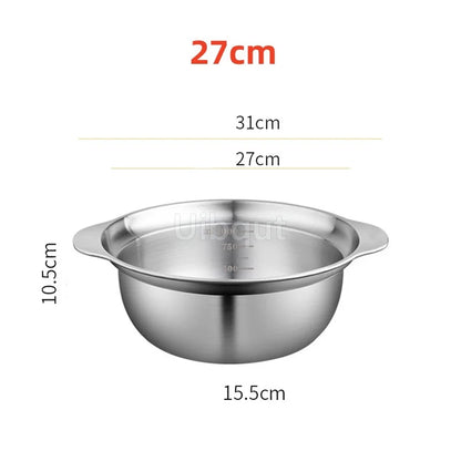 304 Stainless Steel Vegetable Washing Basin & Strainer – Multi-Purpose Rice Washer, Fruit Filter, Kitchen Drain Basket