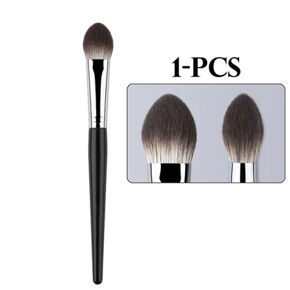 1/2PCS Peach Heart Blusher Brush – Small Flat Precise Brush for Powder, Cream & Liquid Blush