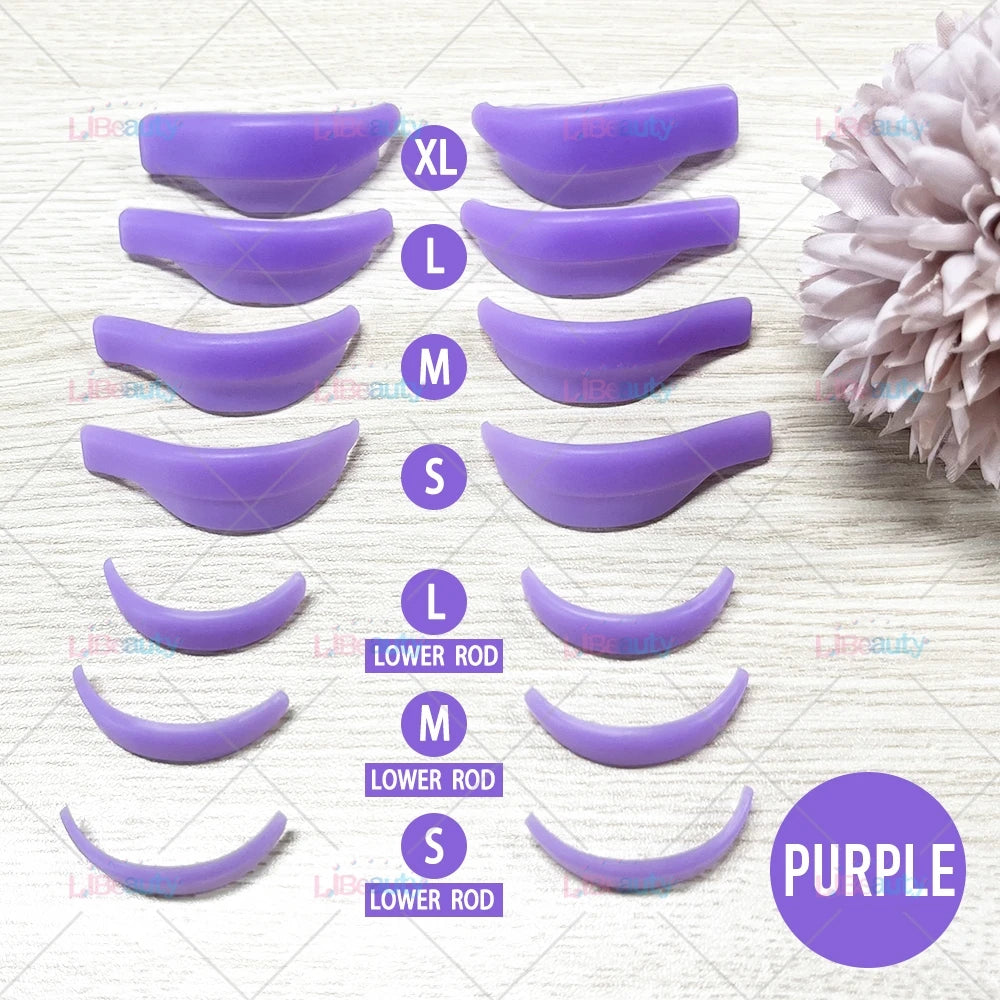 Libeauty 7 Paris Reusable Lash Lift Shield Pads – Silicone Eyelash Curler & Curling Iron Accessories, Makeup Tool